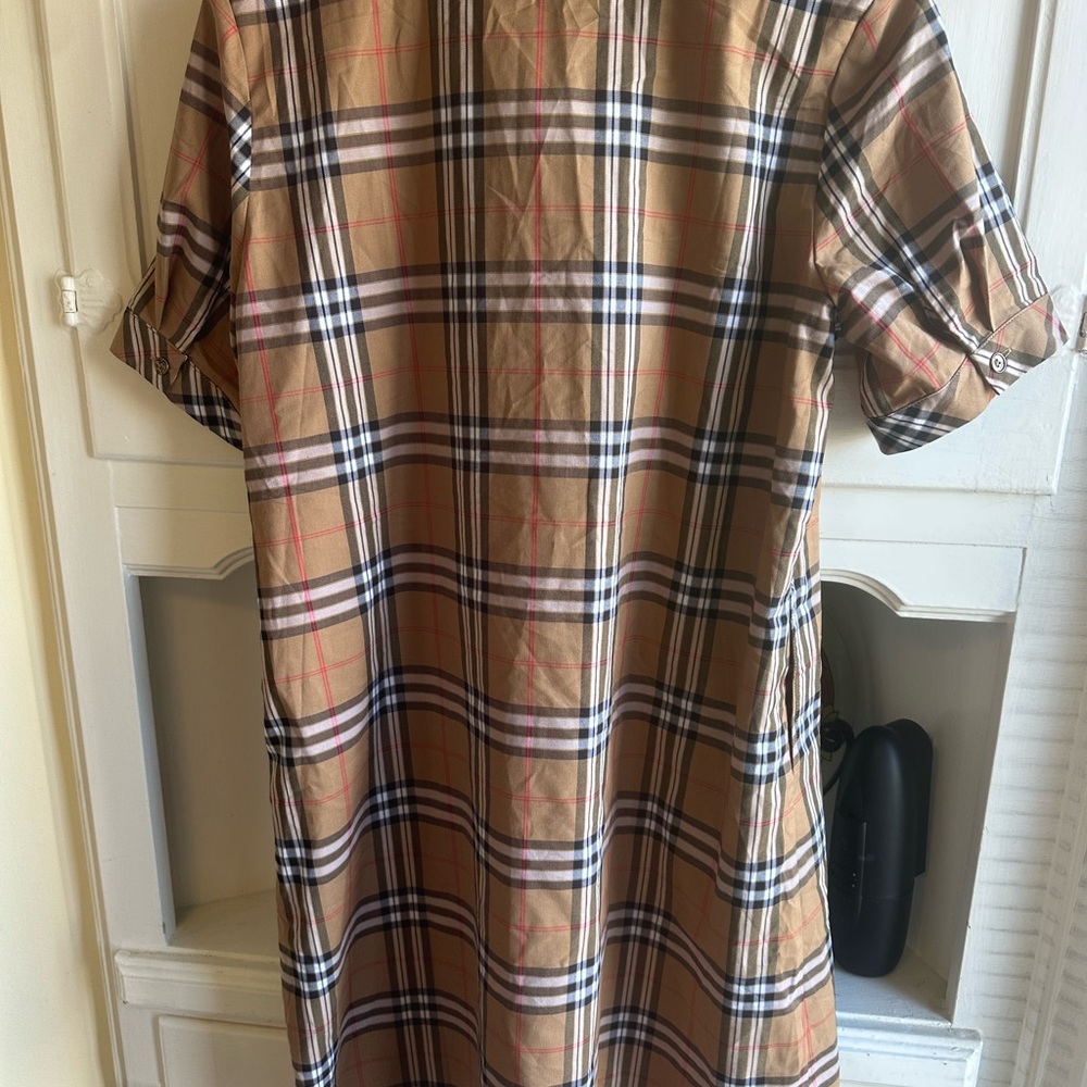 BeInspired Plaid Button-Up Shirt Dress